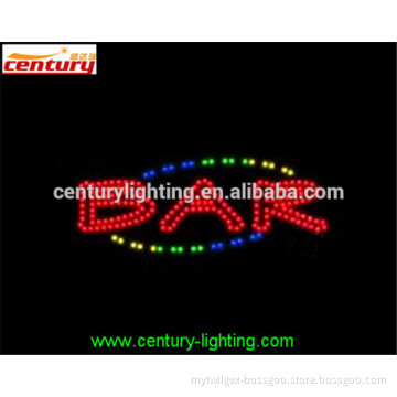 wholesale china factory price BAR animated led sign
